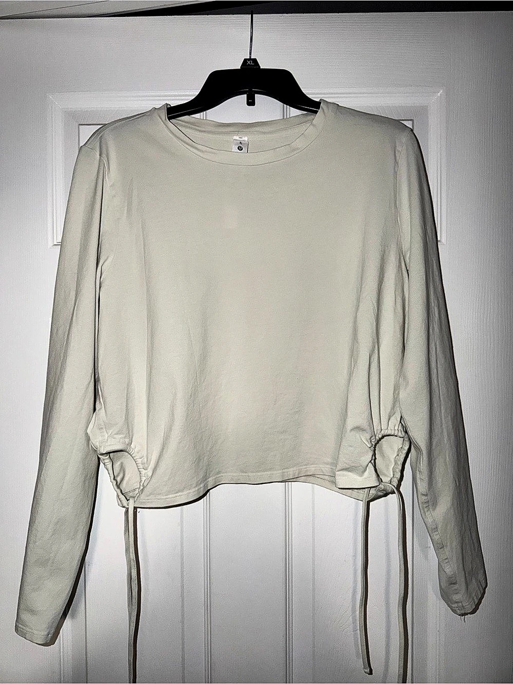 lululemon Pima Cotton Side-Cinch Long-Sleeve Shirt Cream - New Without Tags